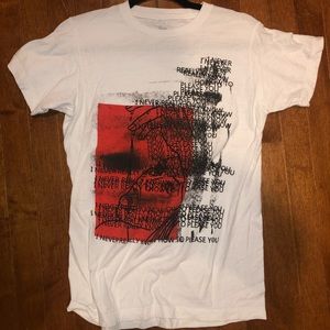 White Billie Eilish Lyric T-shirt